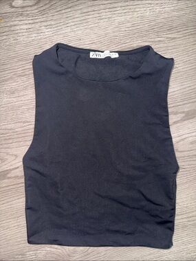 Zara Black Sleeveless Tank Top